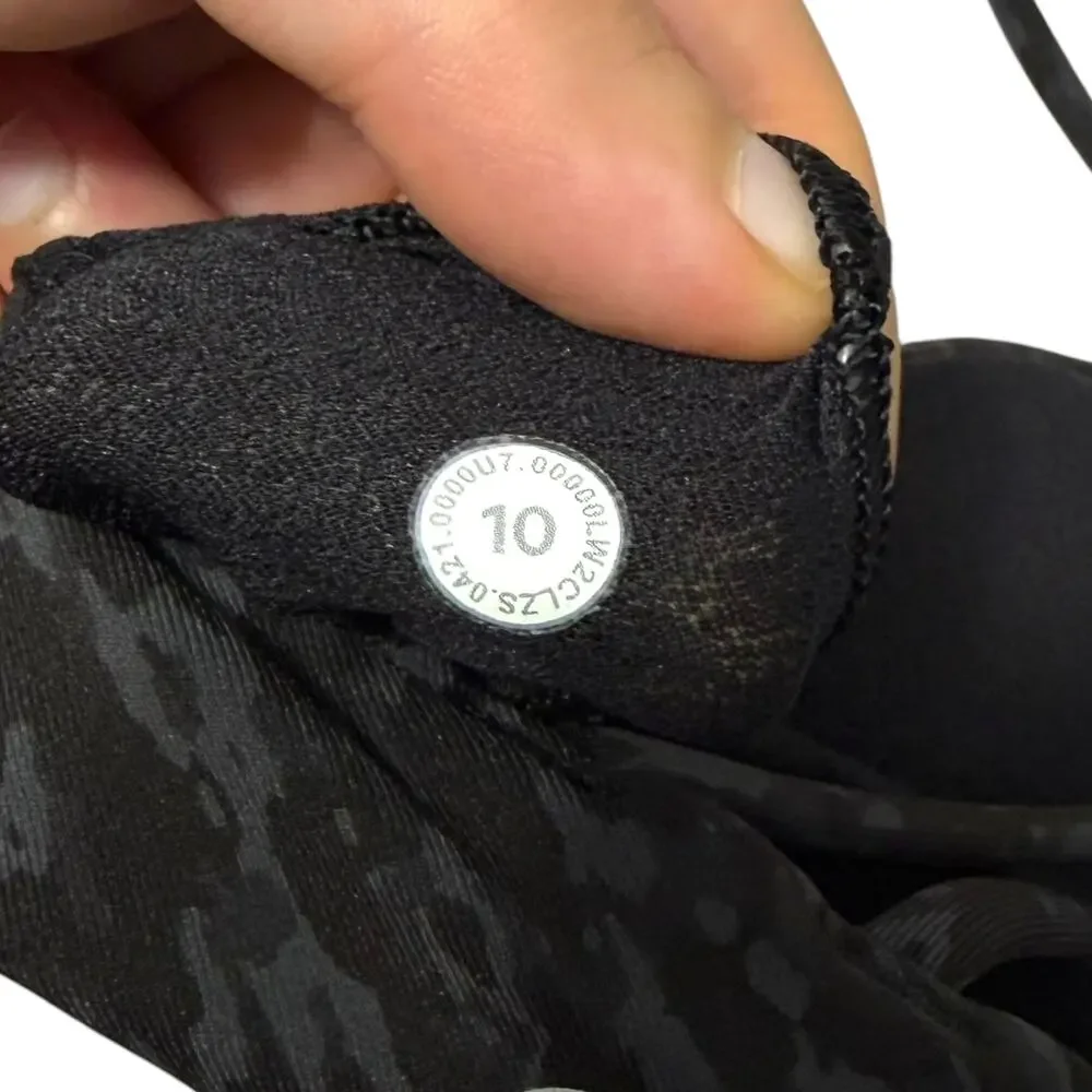Lululemon Free To Be Bra Women's Sz 10 Wild Thing Camo Light Support Gym Yoga